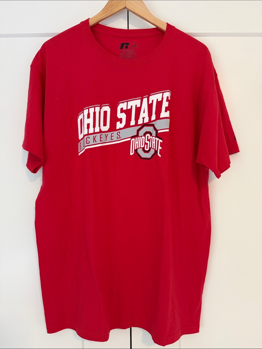 Russell Athletic Red Ohio State Graphic Tee